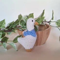 Gingham Bow Goose