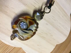 Glass Tiger Eye Necklace Lkr153