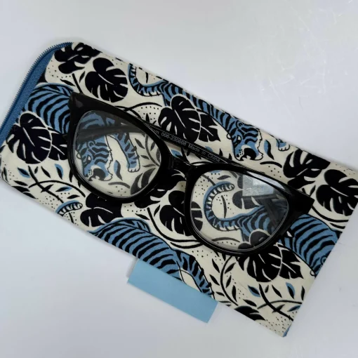 Glasses Case - Blue Tiger