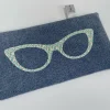 Glasses Case - Floral on Chambray