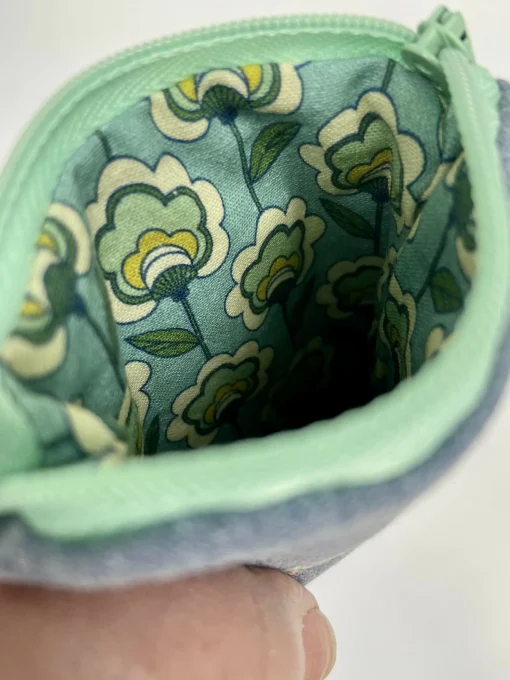 Glasses Case - Floral on Chambray