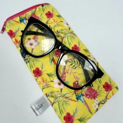 Glasses Case - Yellow Tropical