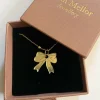 Gold Bow Necklace