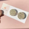 Gold Disk Studs