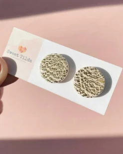 Gold Disk Studs