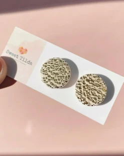 Gold Disk Studs