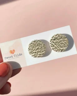 Gold Disk Studs