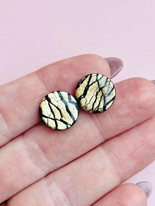 Gold Disk Studs