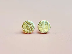 Gold Disk Studs