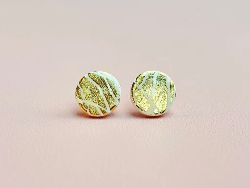 Gold Disk Studs