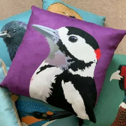 Great Spotted Woodpecker Cushion