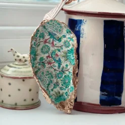 Green Bird Oyster | Handcrafted Shell Décor | Art & Soul