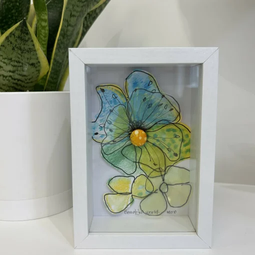 Green Floral Mini Frame