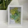 Green Floral Mini Frame