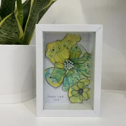 Green Floral Mini Frame