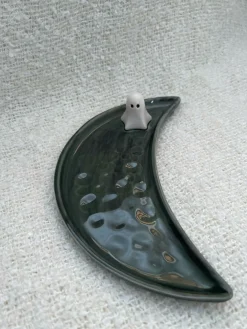 Green Ghost Moon Plate