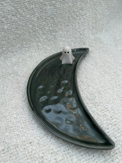 Green Ghost Moon Plate