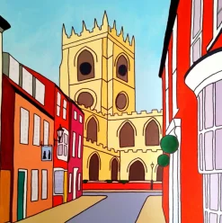 Greetings card - St. Mary's from Ladygate, Beverley