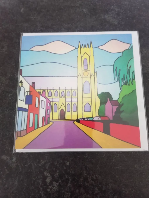 Greetings card - The Minster from Highgate, Beverley