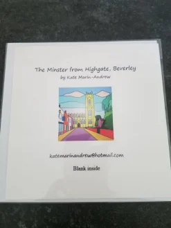 Greetings card - The Minster from Highgate, Beverley