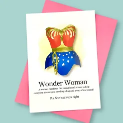 Greetings Card - Wonder Woman