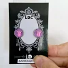 Halloween Print Faux Leather Studs