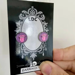 Halloween Print Faux Leather Studs