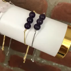 Hand Crafted Gem Stone Adjustable Bracelet