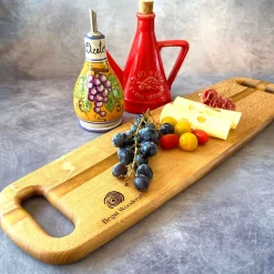 Handcrafted English Oak Large Charcuterie Board with Resin River Desig