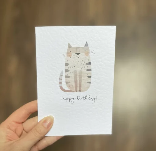 Happy Birthday Cat Card