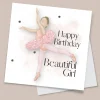 Happy Birthday Greeting Card - Ballerina Blonde