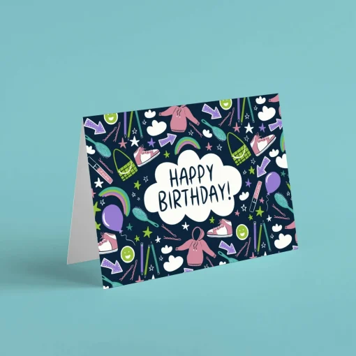 Happy Birthday Greetings Card