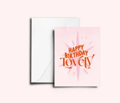 Happy Birthday Lovely A6 Greetings Card