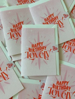 Happy Birthday Lovely A6 Greetings Card
