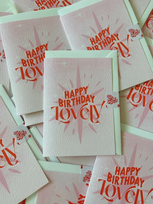 Happy Birthday Lovely A6 Greetings Card