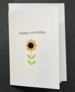 Happy Birthday Sunflower - Pom Pom greeting card