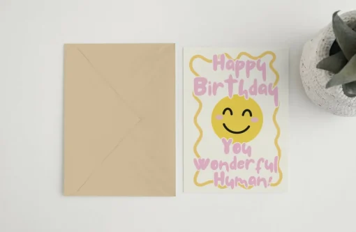 Happy Birthday You Wonderful Human Card