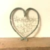 Happy ever after Heart Shaped Wire Decoration