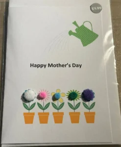 Happy Mothers Day Garden- Pom Pom greeting card