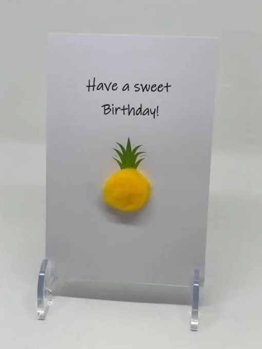 Have a Sweet Birthday - Pom Pom greeting card