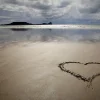 Heart in the sand - card
