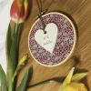Heartfelt Hoops - Purple Print - #1 Mum