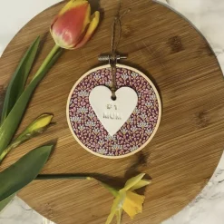 Heartfelt Hoops - Purple Print - #1 Mum