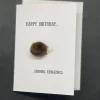 ‘Hedgehugs’ Happy Birthday- Pom Pom greeting card