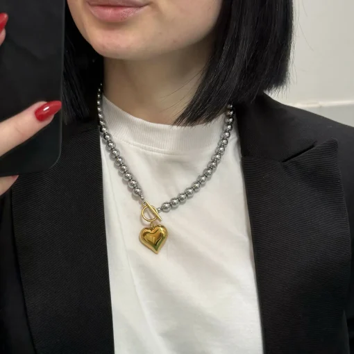 Hematite Love Necklace