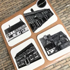 Historic Pubs of Beverley - Set of Four Coasters