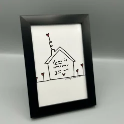 Home Is Wherever You Are Illustrated Poem Print