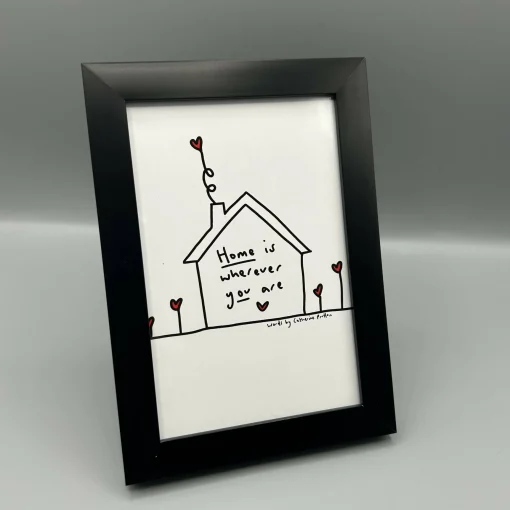 Home Is Wherever You Are Illustrated Poem Print