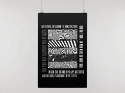 Hull FC Art Print OLD FAITHFUL LYRICS Design in Black