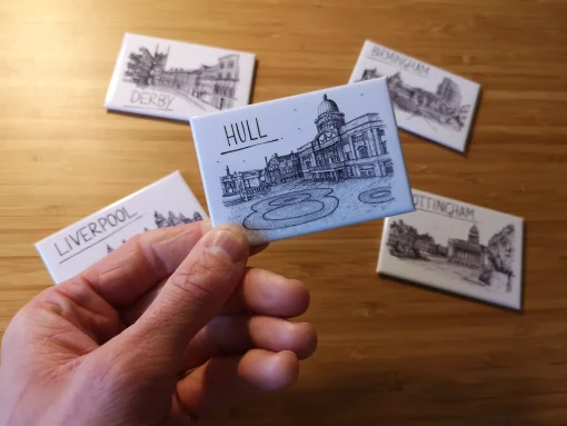 Hull Skyline Souvenir Magnet